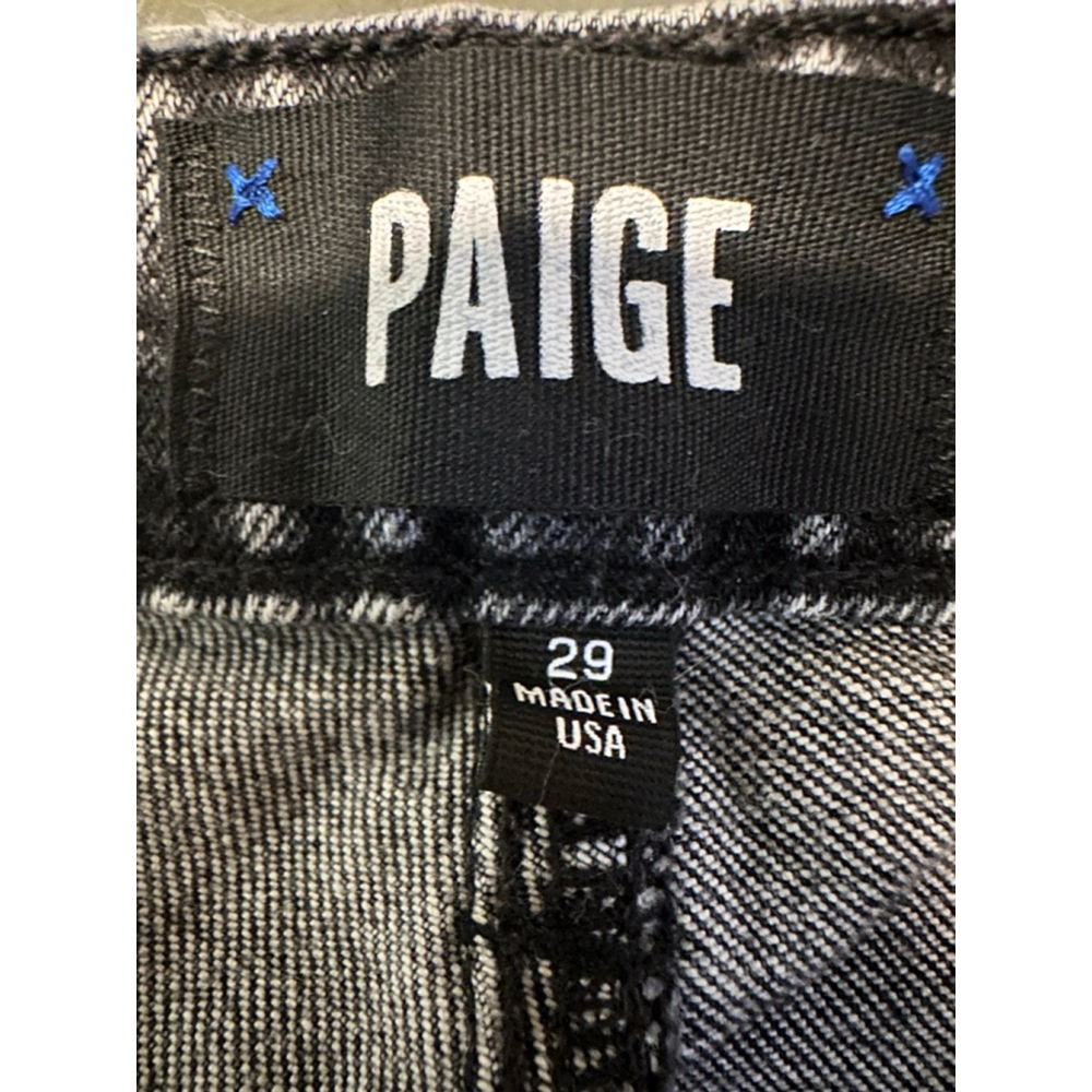 Women's PAIGE Noella Straight Leg Jeans in Black, Size 29 (33x28) - Picture 2 of 10